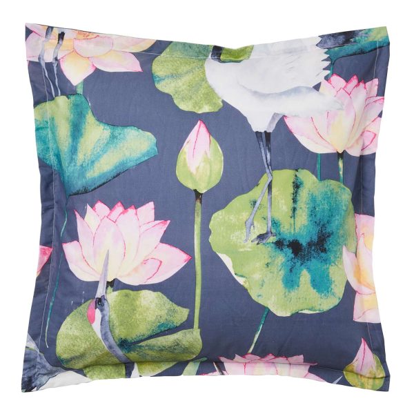 Lily Dusk European Pillowcase by Logan & Mason For Discount