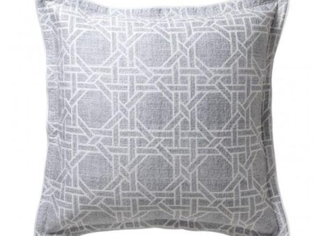 Octagonal Lattice Silver European Pillowcase by Florence Broadhurst Cheap