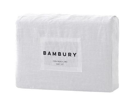 Linen Sheet Set Ivory by Bambury For Discount