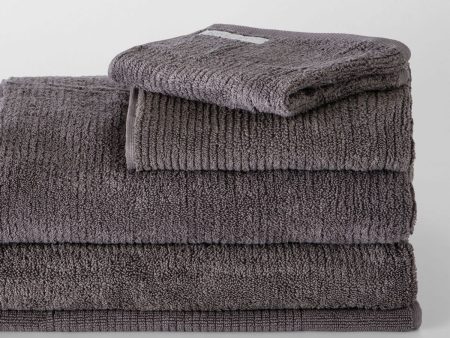 Living Textures Trenton Towel Collection by Sheridan GRANITE Sale