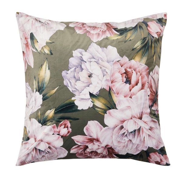 Camilla Olive European Pillowcase by Logan and Mason Platinum Online Hot Sale