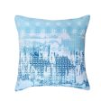 Tarquin Turquoise Square Cushion by Bianca Sale