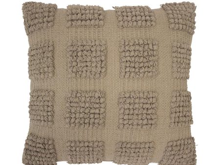 Dawson Cushion 45x45cm Almond by Bambury Online Sale