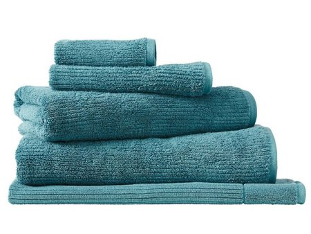 Living Textures Trenton Towel Collection by Sheridan TEAL Online Hot Sale