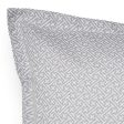 Noto White European Pillowcase by Logan & Mason For Discount