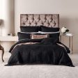 Winston Black Quilt Cover Set by Linen House Online Sale