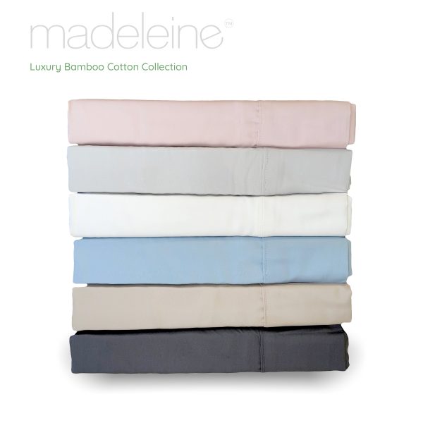 Madeleine Hotel Linen Bamboo Cotton Sheets Set - Blush Supply