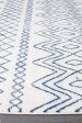 Oasis 453 Runner Rug (White Blue) by Rug Culture Hot on Sale