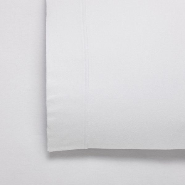 Fletcher Cotton Flannelette Sheet Set White by Bianca Online Hot Sale