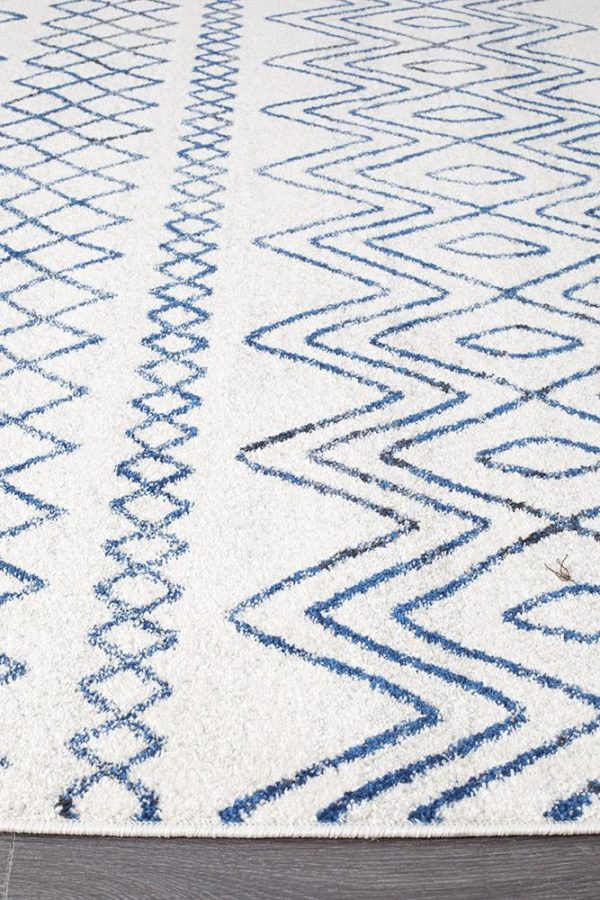 Oasis 453 Rug (White Blue) by Rug Culture Online Hot Sale