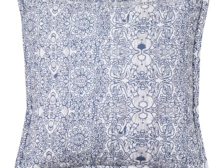 Olani Blue European Pillowcase by Private Collection Fashion