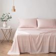 Madeleine Hotel Linen Bamboo Cotton Sheets Set - Blush Supply