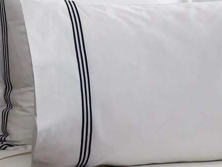 1200TC Palais Midnight Standard Pillowcase Pair by Sheridan Cheap