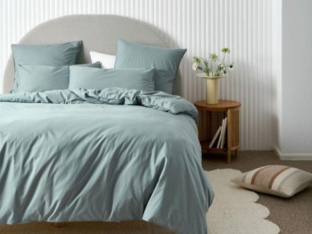 Terra Organic Cotton Ocean Quilt Cover Set by Linen House Supply