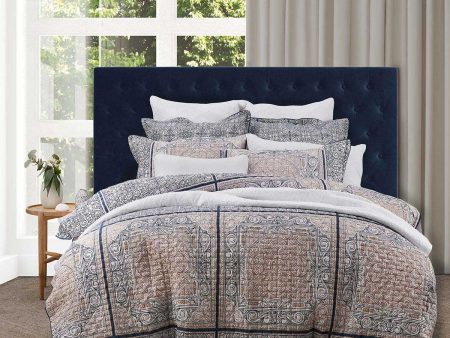 Willard Navy Quilt Cover Set by Private collection Sale