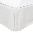 French Flax Linen Valance Ivory by Bambury Hot on Sale