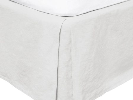 French Flax Linen Valance Ivory by Bambury Hot on Sale