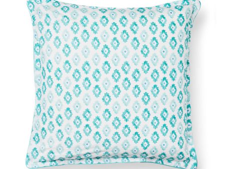 Taraji Teal European Pillowcase by Logan and Mason Online now