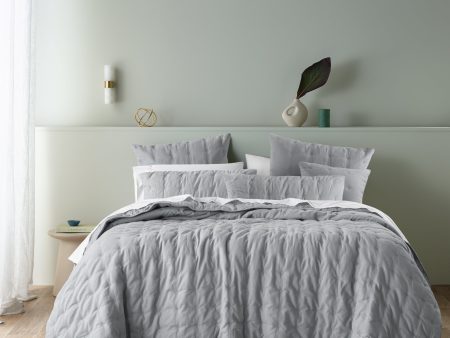 Langston Silver Comforter Set by Bianca For Sale