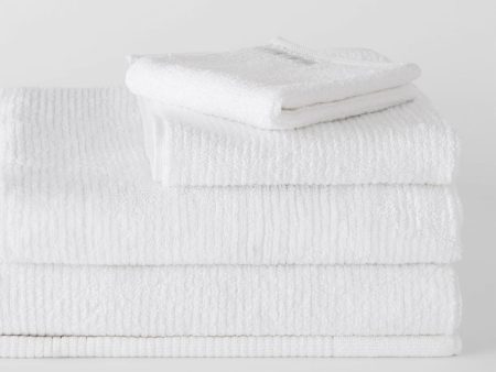 Living Textures Trenton Towel Collection by Sheridan WHITE Discount