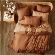 Terra Organic Cotton Pecan Quilt Cover Set by Linen House For Discount