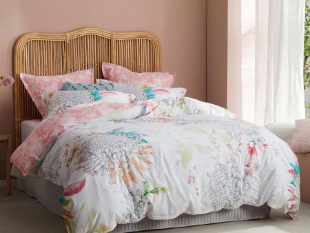 Lowanna White Quilt Cover Set by Logan & Mason For Cheap