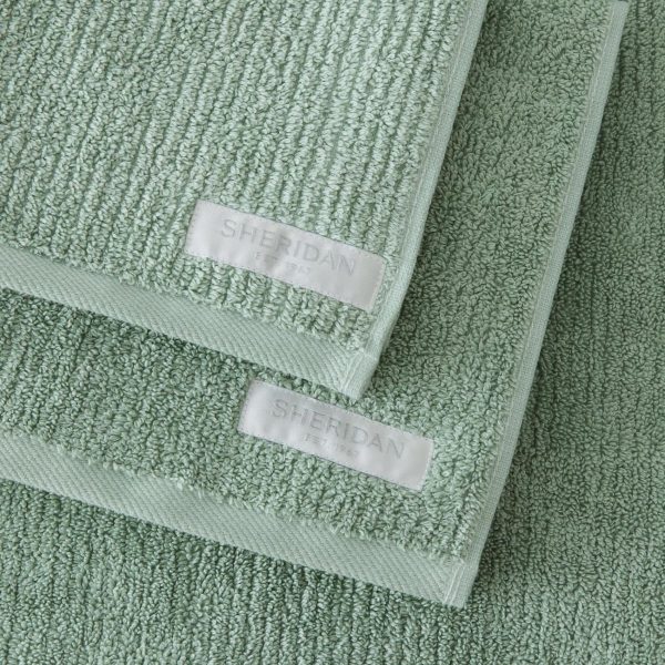 Living Textures Trenton Towel Collection by Sheridan PEPPERMINT Discount