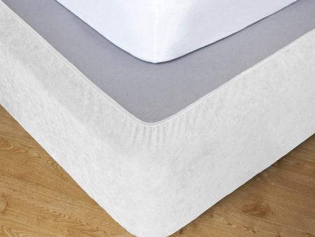 Apartmento Stretch Valance   Bedskirt - White Online Sale