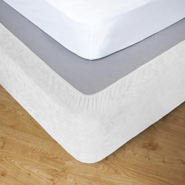 Apartmento Stretch Valance   Bedskirt - White Online Sale