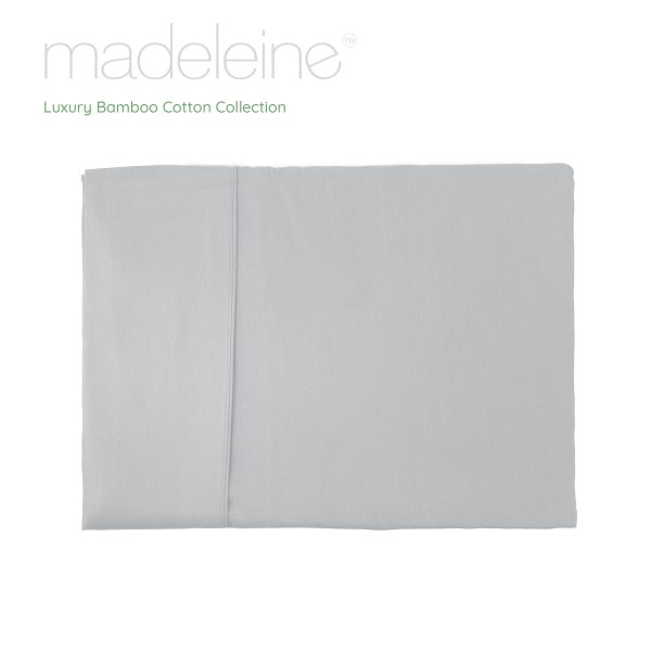 Madeleine Hotel Linen Bamboo Cotton Sheets Set - Silver Discount