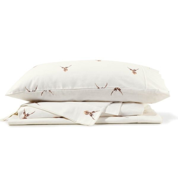 Stag Cotton Flannelette Sheet Set by Bianca Online now