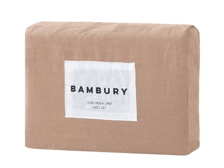 Linen Sheet Set Tea Rose by Bambury on Sale