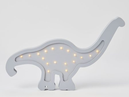 Brontosaurus Grey Wooden Light by Pilbeam Living For Discount