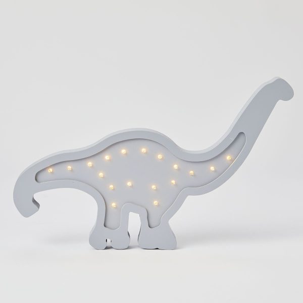 Brontosaurus Grey Wooden Light by Pilbeam Living For Discount