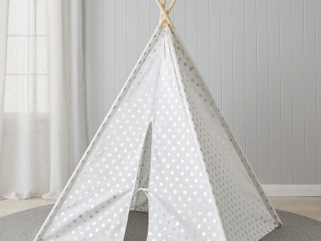 Silver Dot Teepee by Jiggle & Giggle Online now