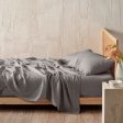 Nimes Pure Linen Ash SHEET SET by LINEN HOUSE Online Hot Sale