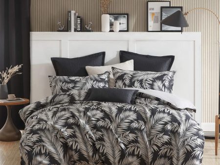 Villa Black Quilt Cover Set by Logan and Mason Platinum Hot on Sale