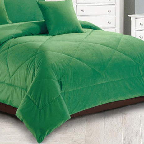 Carrington Green Quilt Set by Georges Fine Linens For Discount