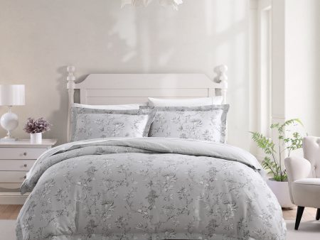 Elderwood Steel Quilt Cover Set by Laura Ashley Online Hot Sale