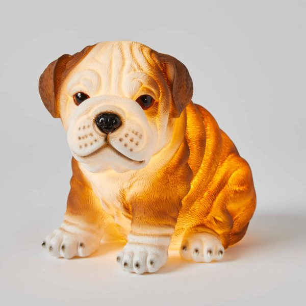 Kids Lamp Night Light Bulldog by Jiggle & Giggle For Sale