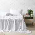 Madeleine Hotel Linen Bamboo Cotton Sheets Set - White Supply