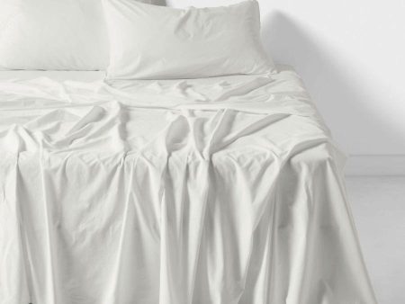 Terra Organic Cotton SNOW Sheet Set by Linen House Online now