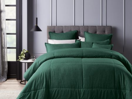 Bianca Maynard Comforter Set Green (6 Piece) For Sale