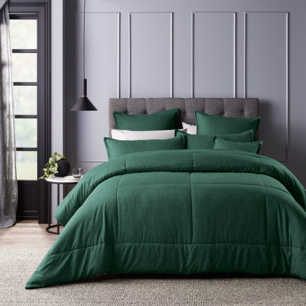 Bianca Maynard Comforter Set Green (6 Piece) For Sale