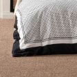 Vivienne Quilt Cover Set Black by Linen House Sale