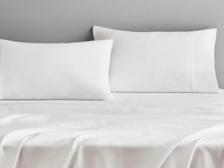 Abbotson WHITE Linen Fitted Sheet by Sheridan Cheap