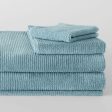 Living Textures Trenton Towel Collection by Sheridan MISTY TEAL on Sale