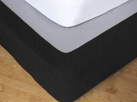 Apartmento Stretch Valance   Bedskirt - Ebony Fashion