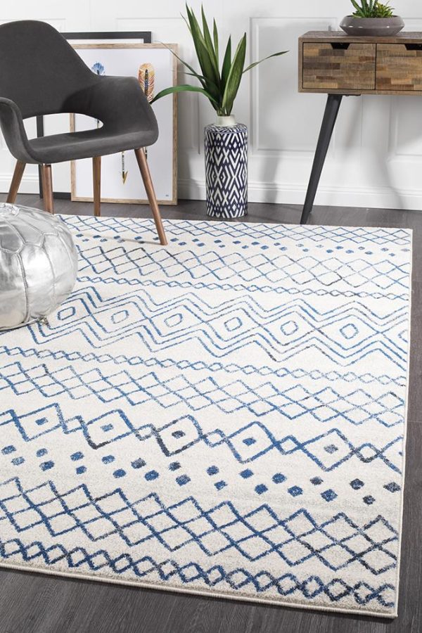 Oasis 453 Rug (White Blue) by Rug Culture Online Hot Sale