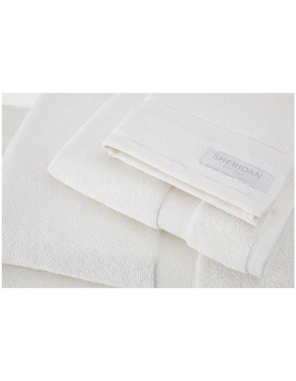 Eden Organic Cotton Lyocell Towel Collection SNOW by Sheridan Sale